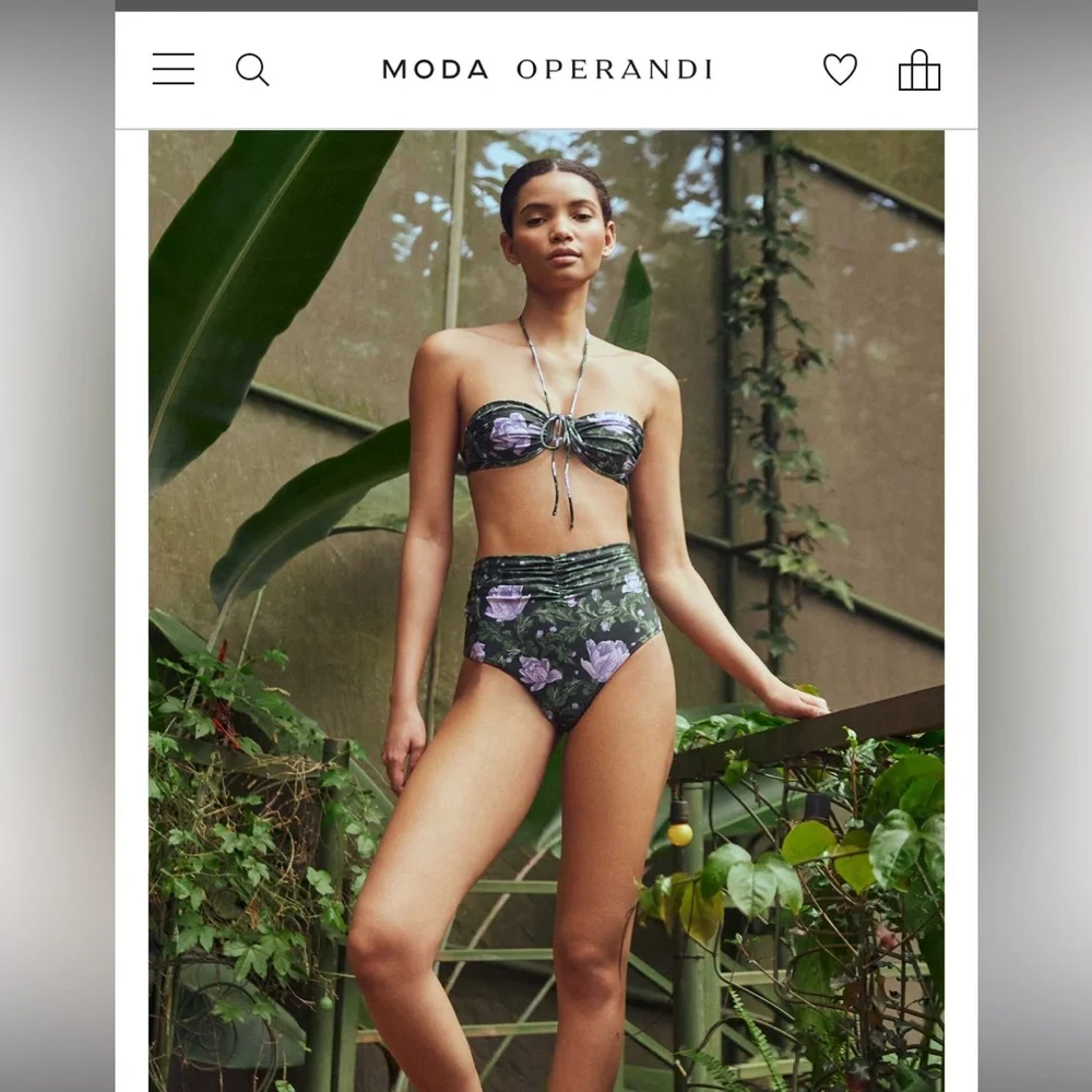 NWT AGUA BY AGUA BENDITA Bronce bikini top & Vaiven bikini bottom